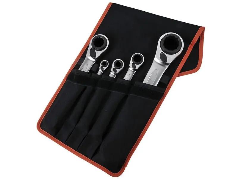 Bahco S4RM Series Reversible Ratchet Spanners Set 5 Piece BAHS4RM5T Bahco