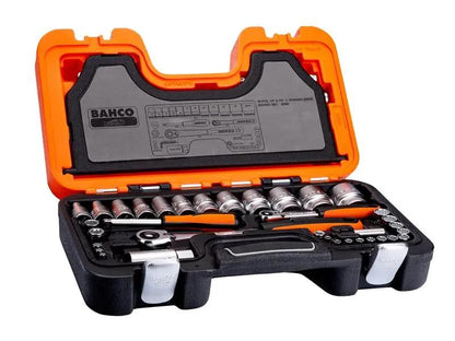 Bahco S560 Socket Set of 56 Metric 1/4 & 1/2in Drive BAHS560 Bahco