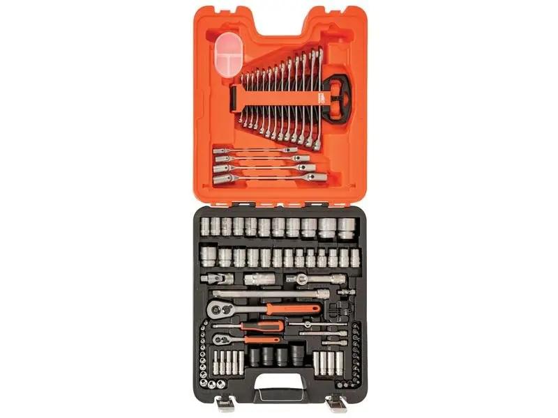 Bahco S87+7 Socket & Spanner Set of 94 Metric & AF 1/4 & 1/2in Drive BAHS877 Bahco