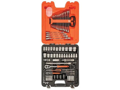 Bahco S87+7 Socket & Spanner Set of 94 Metric & AF 1/4 & 1/2in Drive BAHS877 Bahco