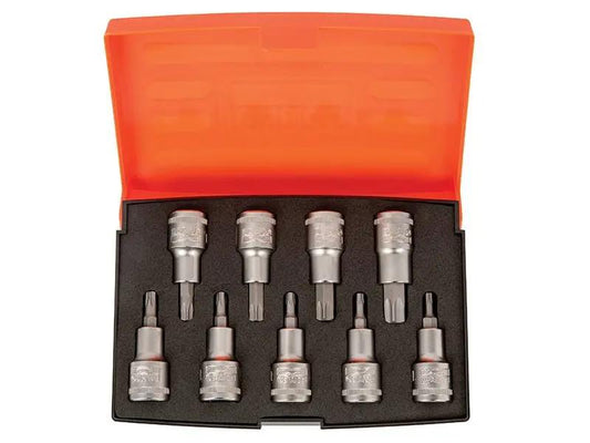 Bahco S9TORX 1/2in Drive Socket Set of 9 Metric BAHS9TORX Bahco