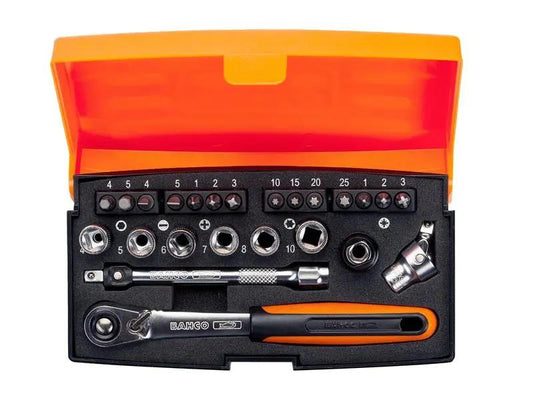 Bahco SL24 Socket Set of 24 Metric 1/4in Drive BAHSL24 Bahco