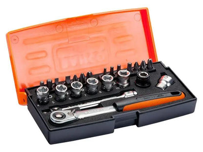 Bahco SL24 Socket Set of 24 Metric 1/4in Drive BAHSL24 Bahco