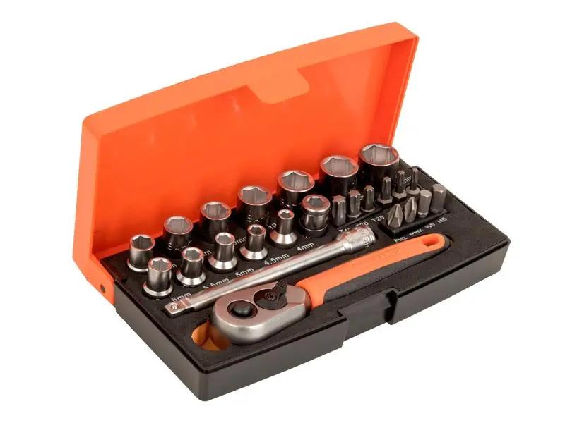 Bahco SL25 Socket Set of 25 Metric 1/4in Drive BAHSL25 Bahco