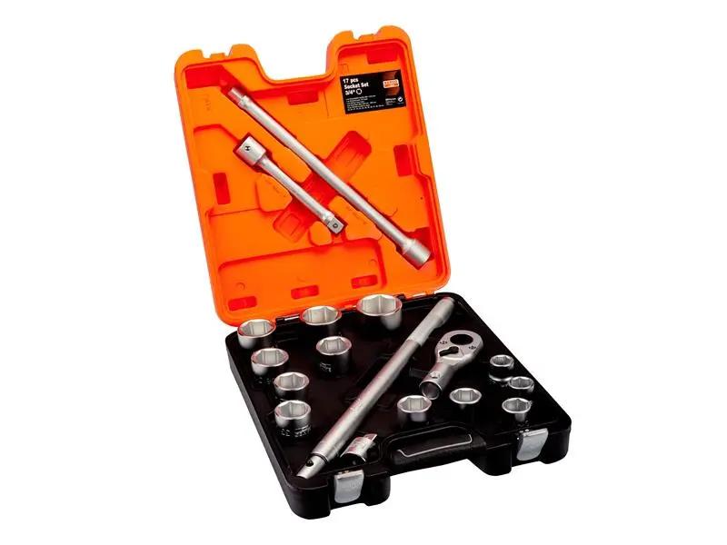 Bahco SLX17 Socket Set of 17 Metric 3/4in Drive BAHSLX17 Bahco