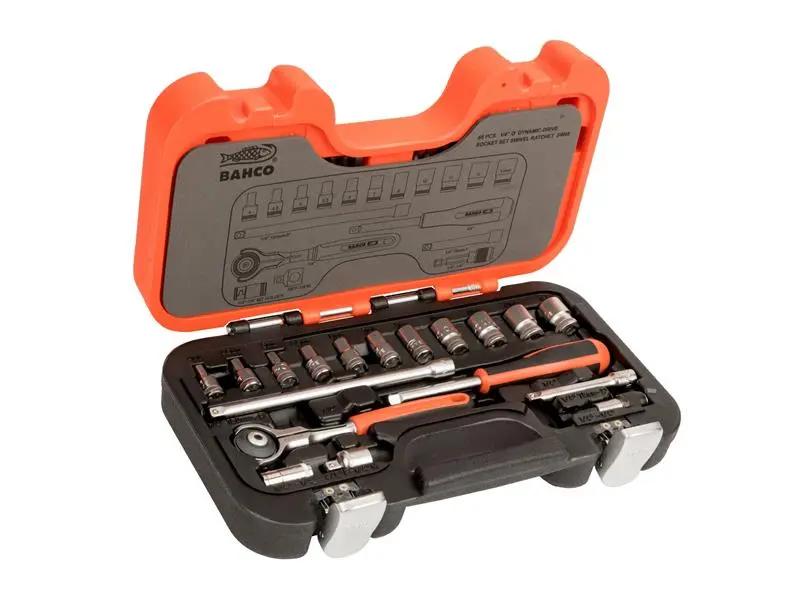 Bahco SW65 Swivel Socket Set of 65 Metric 1/4in Drive BAHSW65 Bahco