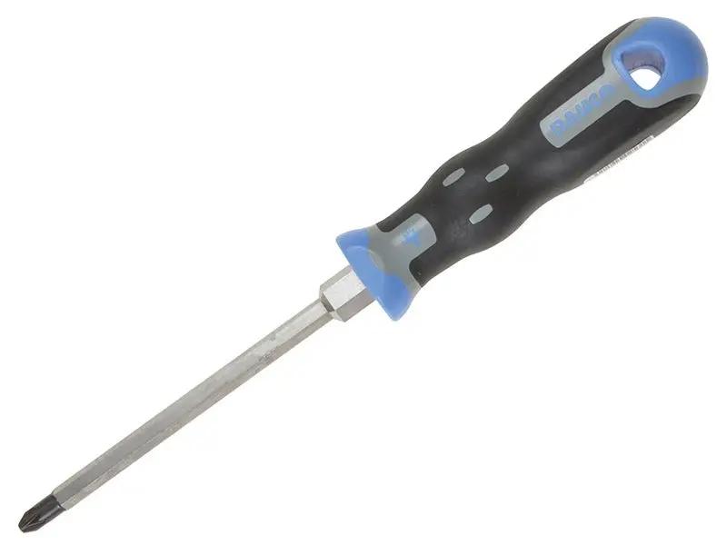 Bahco Tekno+ Screwdriver Pozidriv Tip PZ2 x 125mm Hex Shank BAH025002 Bahco