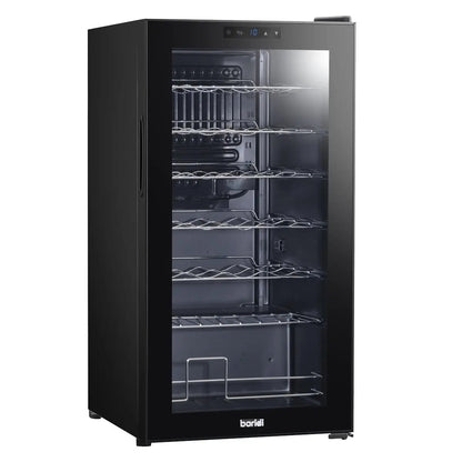 Baridi DH10 28 Bottle Wine Fridge with Digital Touchscreen Controls & LED Light Black Baridi