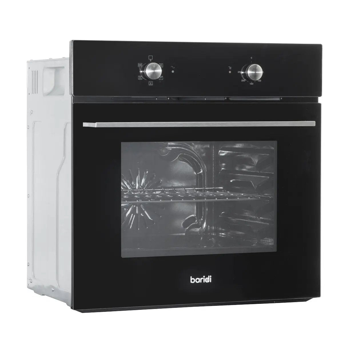 Baridi DH124 60cm Built-In Five Function Fan Assisted Oven 55L Capacity Black Baridi