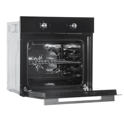 Baridi DH124 60cm Built-In Five Function Fan Assisted Oven 55L Capacity Black Baridi