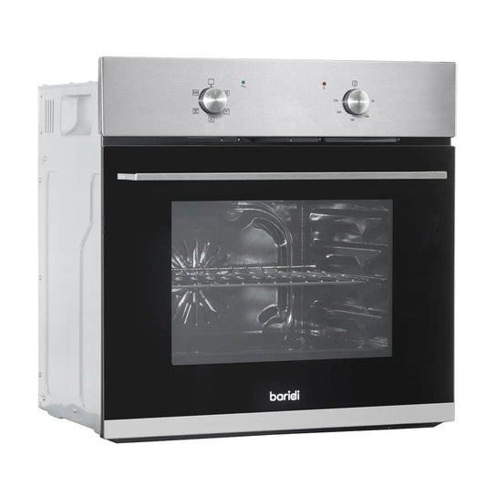 Baridi DH125 60cm Built-In Five Function Fan Assisted Oven 55L Capacity Stainless Steel Baridi