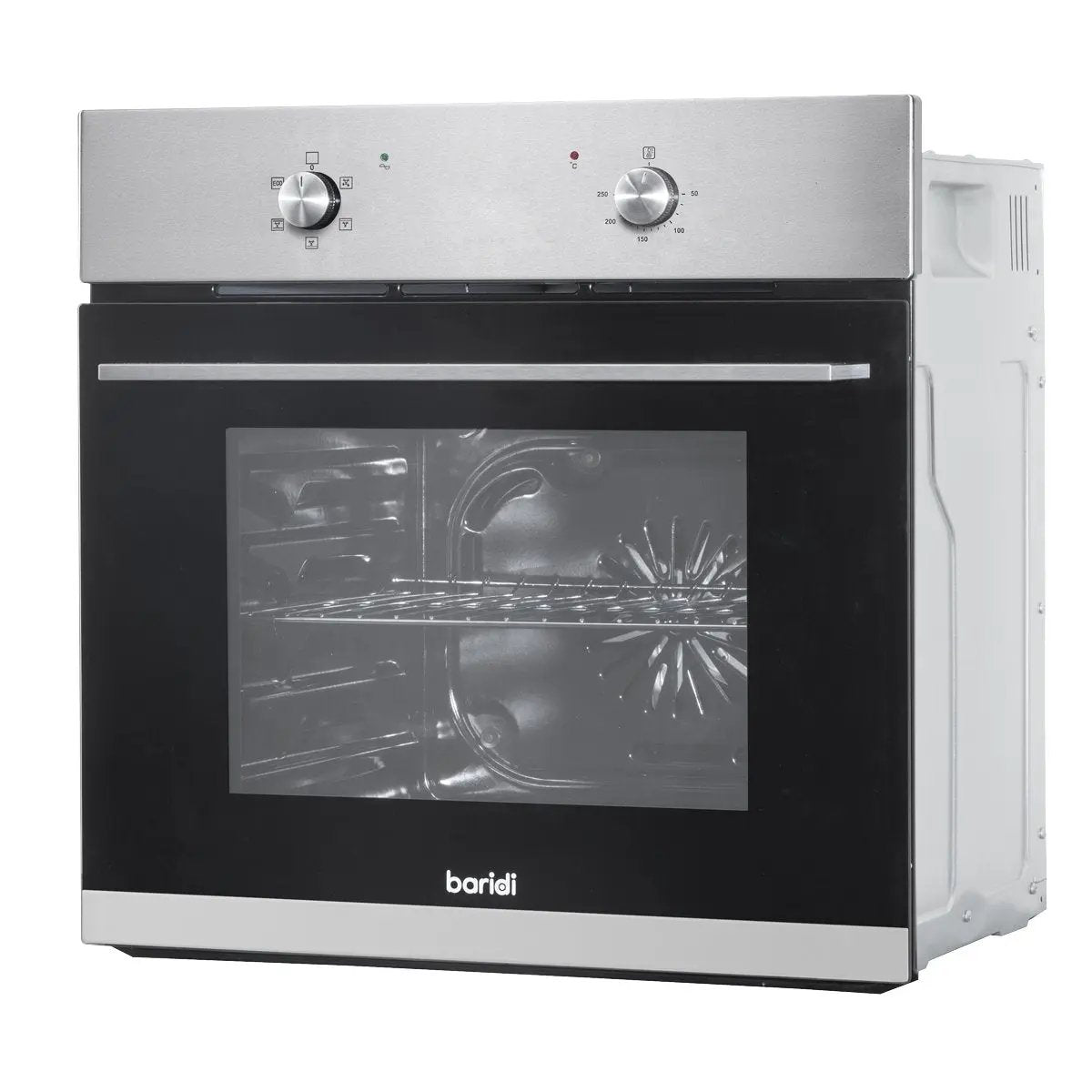 Baridi DH125 60cm Built-In Five Function Fan Assisted Oven 55L Capacity Stainless Steel Baridi
