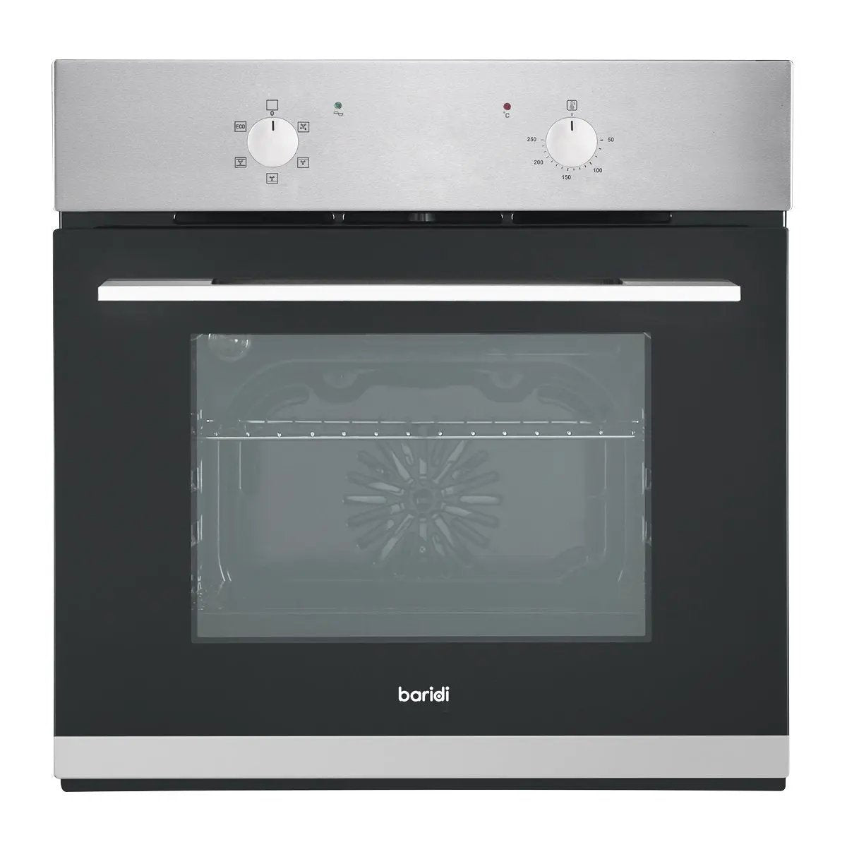 Baridi DH125 60cm Built-In Five Function Fan Assisted Oven 55L Capacity Stainless Steel Baridi