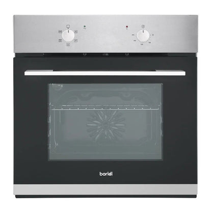 Baridi DH125 60cm Built-In Five Function Fan Assisted Oven 55L Capacity Stainless Steel Baridi