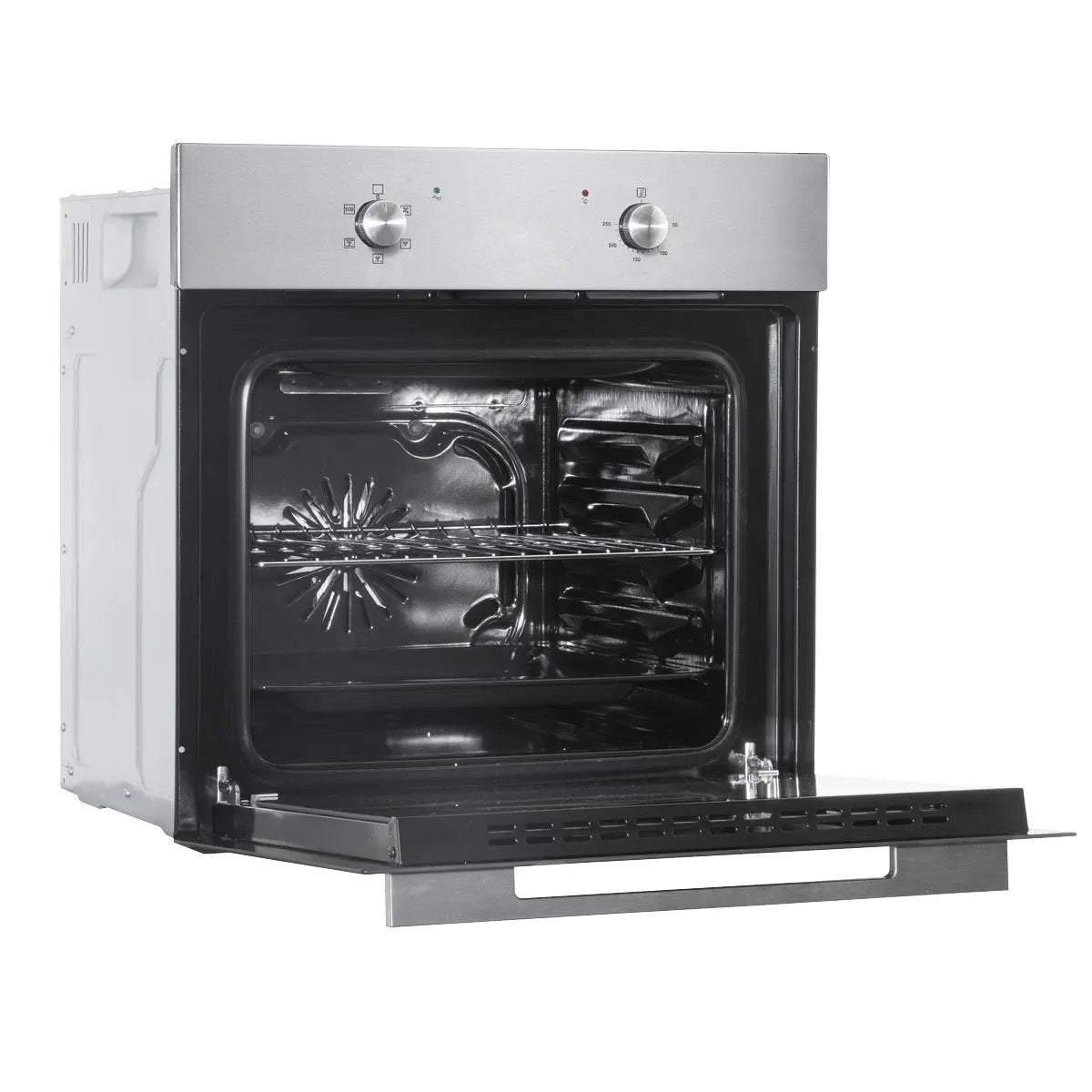 Baridi DH125 60cm Built-In Five Function Fan Assisted Oven 55L Capacity Stainless Steel Baridi