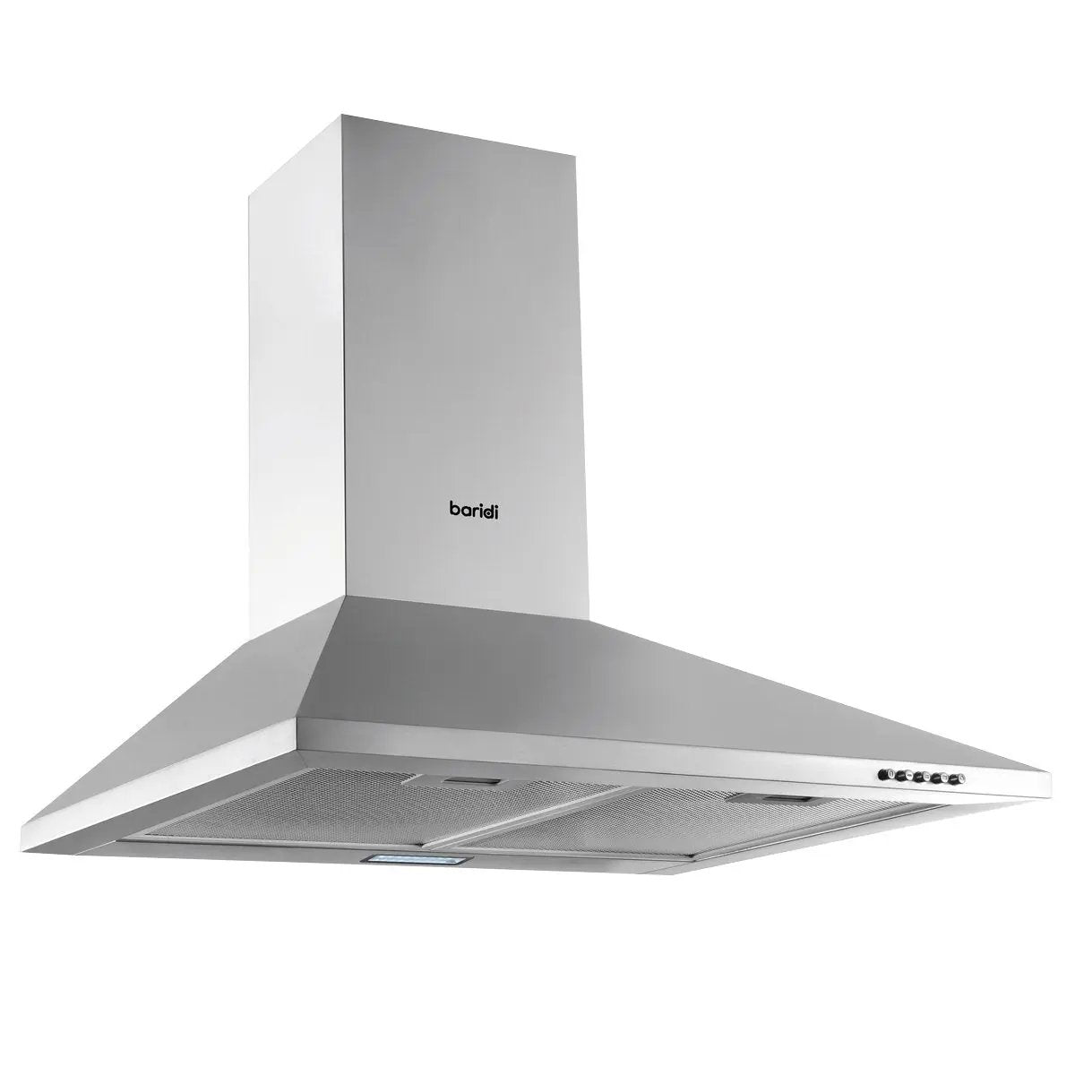 Baridi DH126 60cm Chimney Style Cooker Hood with Carbon Filters Stainless Steel Baridi