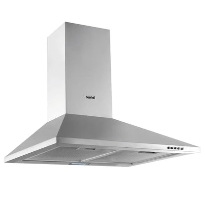 Baridi DH126 60cm Chimney Style Cooker Hood with Carbon Filters Stainless Steel Baridi