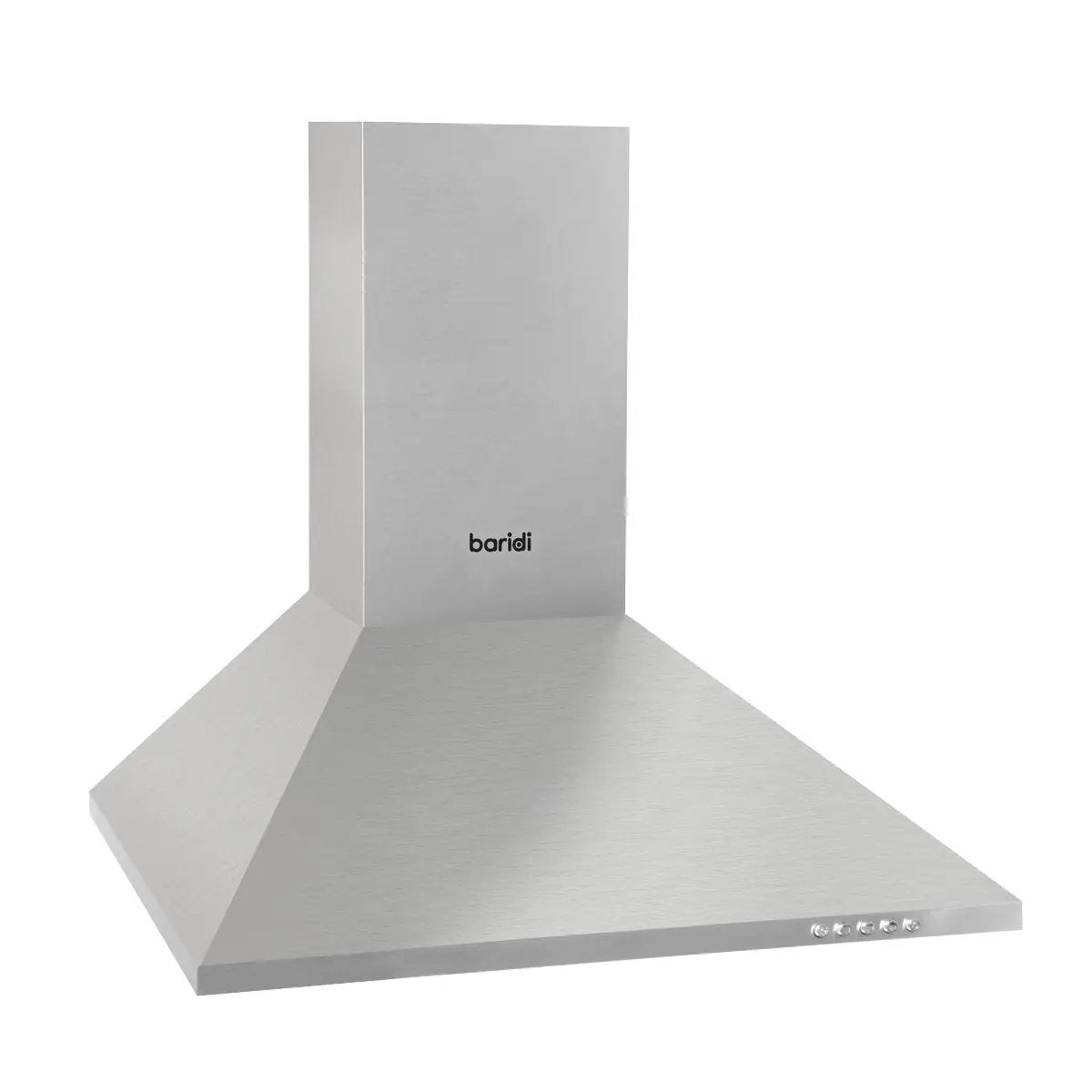 Baridi DH126 60cm Chimney Style Cooker Hood with Carbon Filters Stainless Steel Baridi