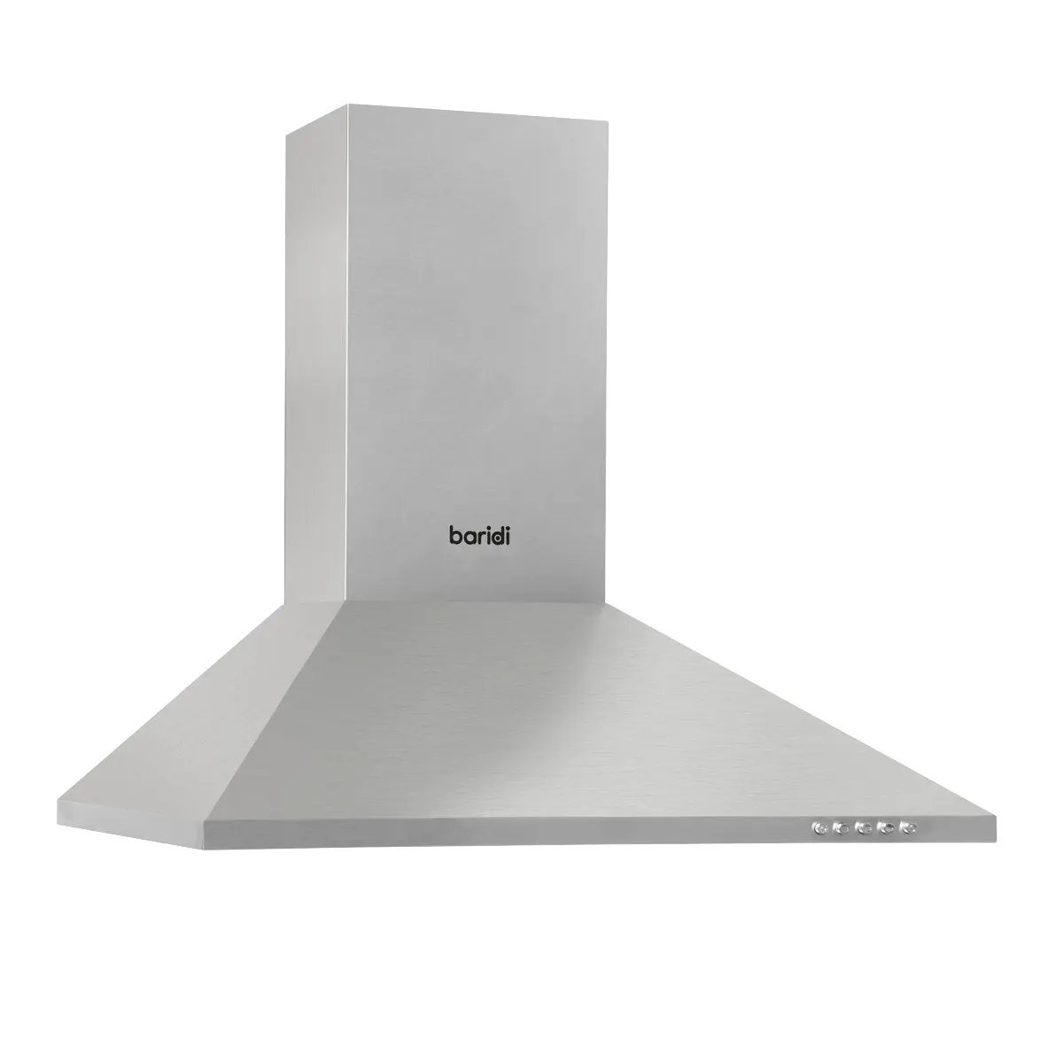 Baridi DH126 60cm Chimney Style Cooker Hood with Carbon Filters Stainless Steel Baridi