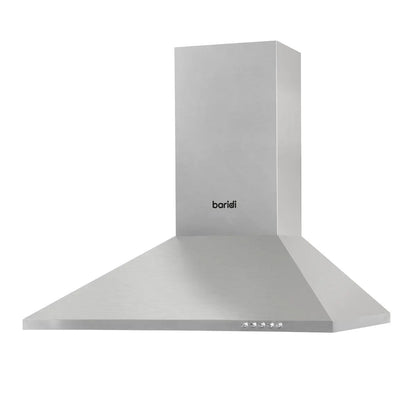 Baridi DH126 60cm Chimney Style Cooker Hood with Carbon Filters Stainless Steel Baridi