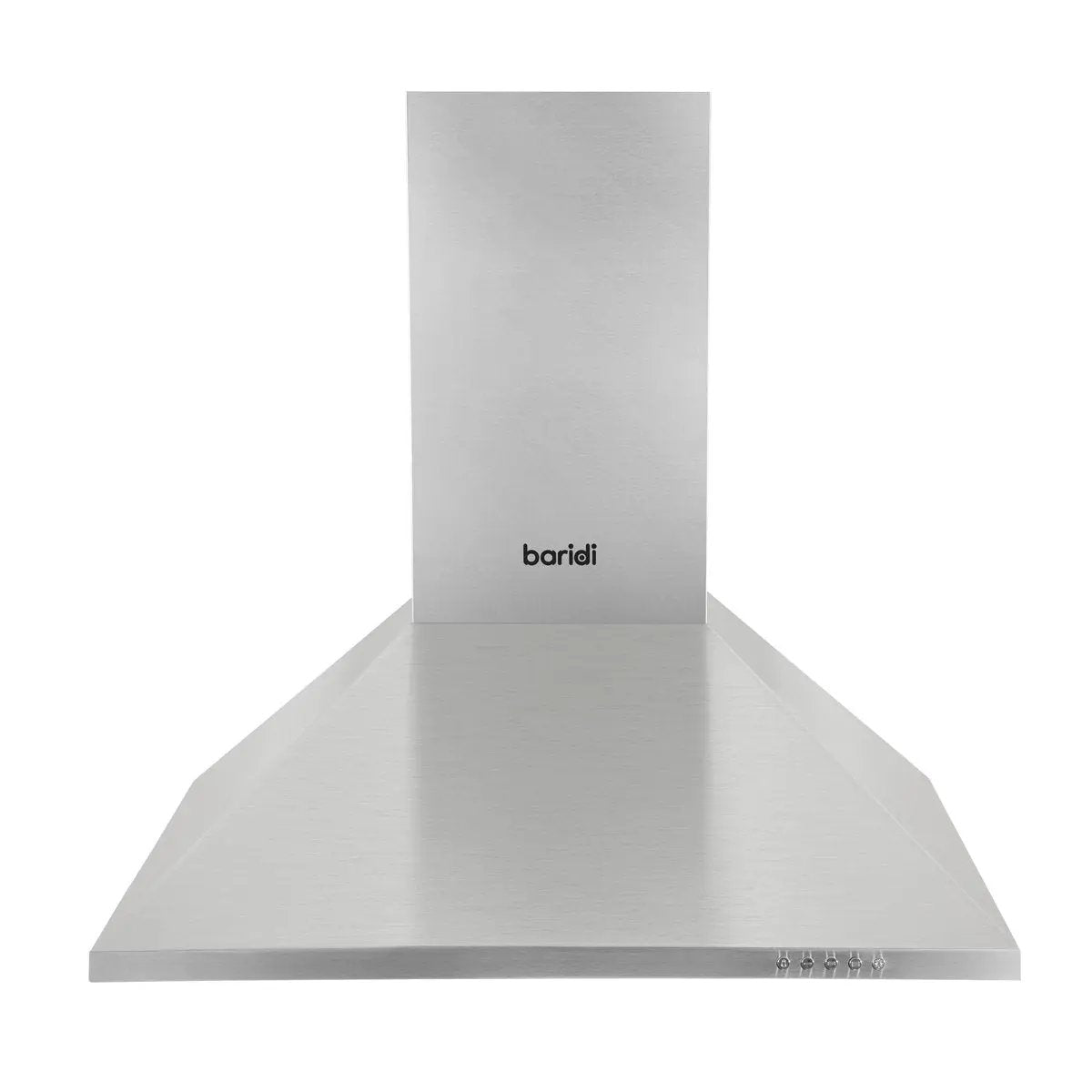 Baridi DH126 60cm Chimney Style Cooker Hood with Carbon Filters Stainless Steel Baridi