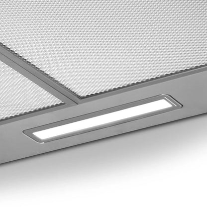 Baridi DH126 60cm Chimney Style Cooker Hood with Carbon Filters Stainless Steel Baridi