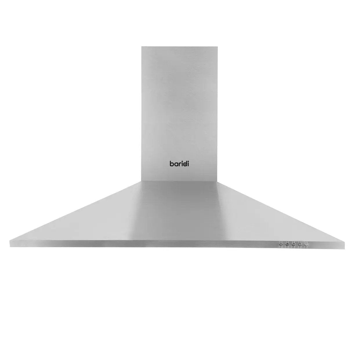 Baridi DH127 90cm Chimney Style Cooker Hood with Carbon Filters Stainless Steel Baridi