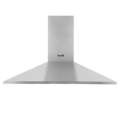 Baridi DH127 90cm Chimney Style Cooker Hood with Carbon Filters Stainless Steel Baridi
