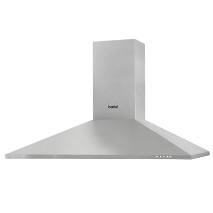 Baridi DH127 90cm Chimney Style Cooker Hood with Carbon Filters Stainless Steel Baridi