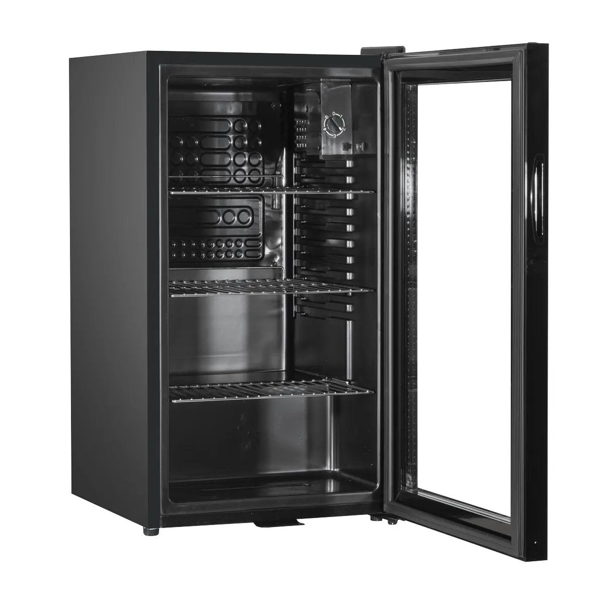 Baridi DH13 Under Counter Wine/Drink/Beverage Cooler/Fridge Built-In Thermostat Light Security Lock 85 Litre – Black Baridi