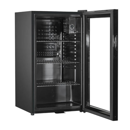 Baridi DH13 Under Counter Wine/Drink/Beverage Cooler/Fridge Built-In Thermostat Light Security Lock 85 Litre – Black Baridi