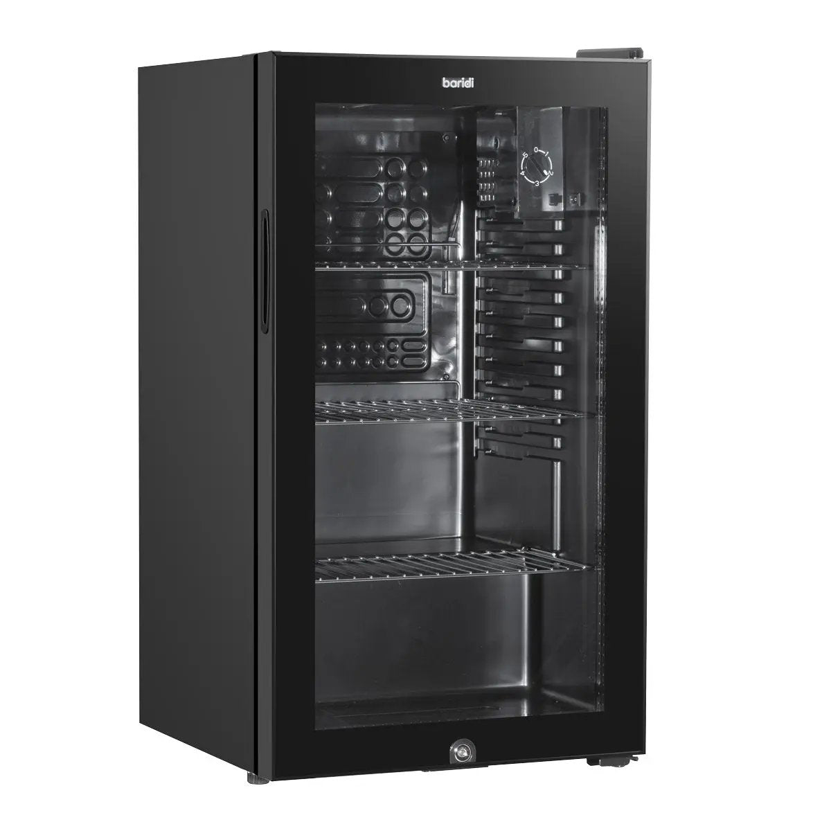 Baridi DH13 Under Counter Wine/Drink/Beverage Cooler/Fridge Built-In Thermostat Light Security Lock 85 Litre – Black Baridi