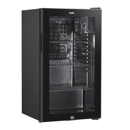Baridi DH13 Under Counter Wine/Drink/Beverage Cooler/Fridge Built-In Thermostat Light Security Lock 85 Litre – Black Baridi