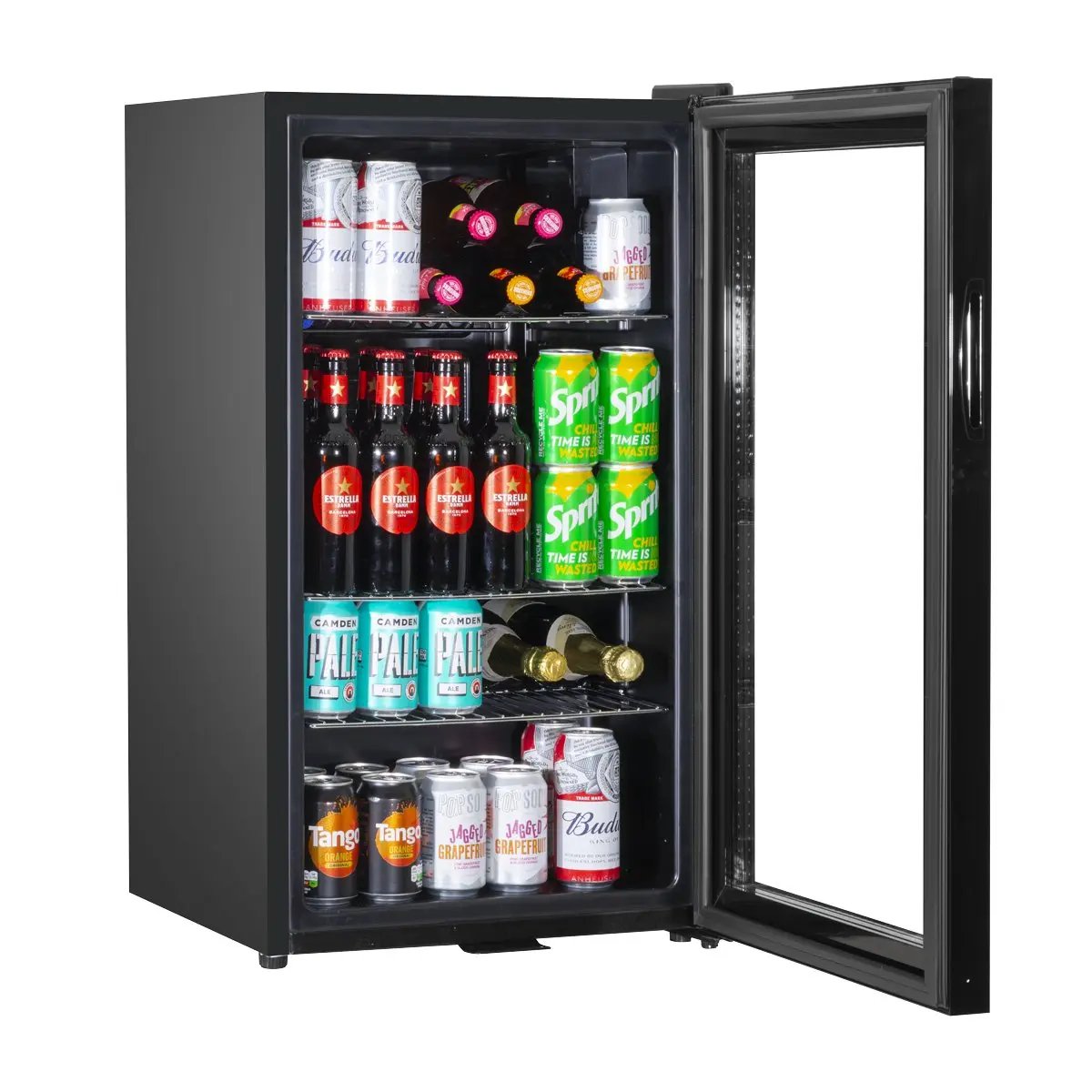 Baridi DH13 Under Counter Wine/Drink/Beverage Cooler/Fridge Built-In Thermostat Light Security Lock 85 Litre – Black Baridi