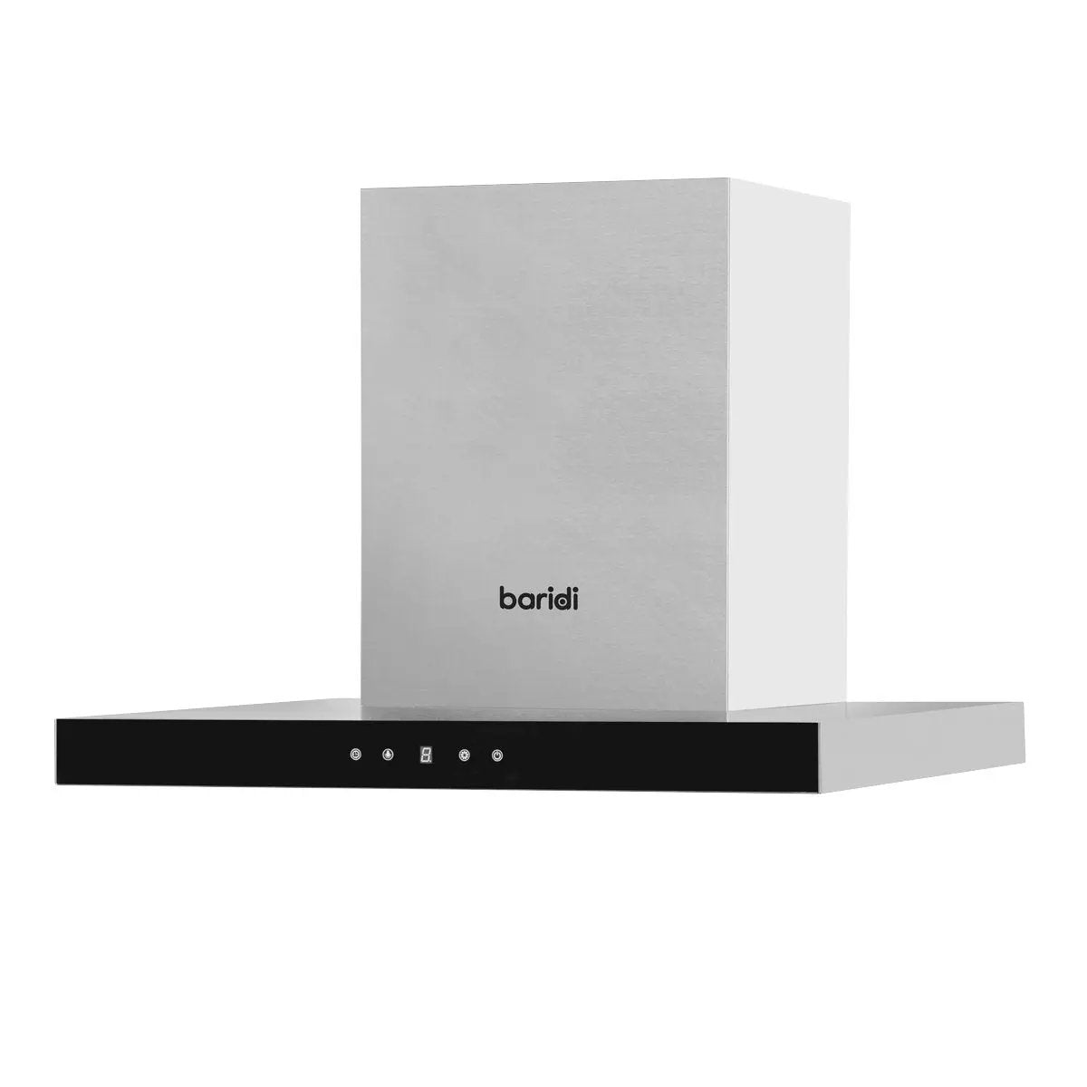 Baridi DH130 60cm T-Shape Chimney Cooker Hood with Carbon Filters Stainless Steel Baridi