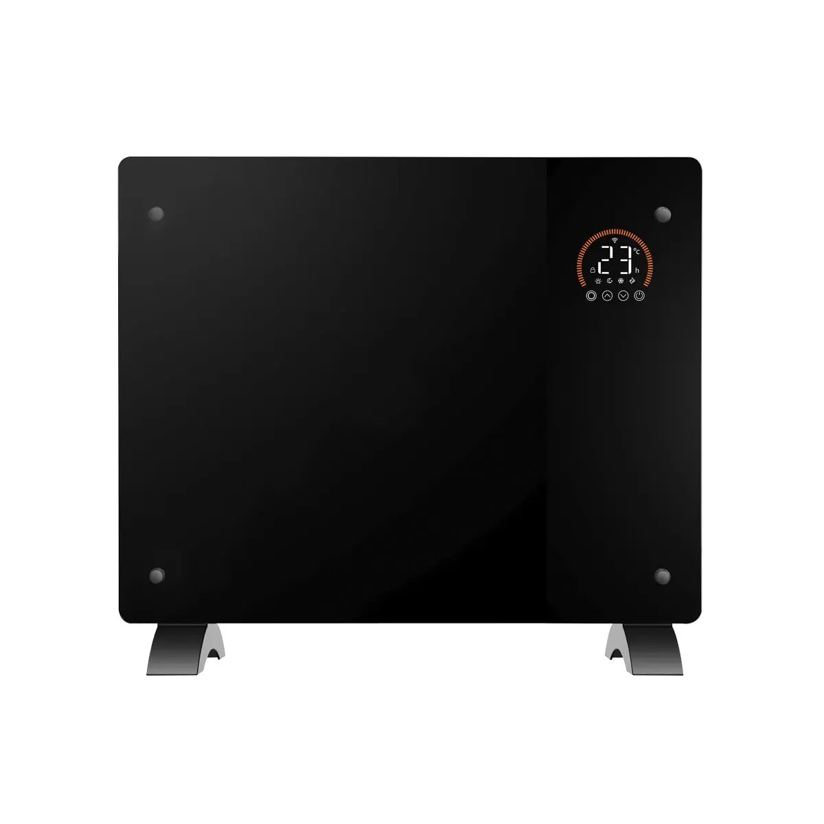 Baridi DH135 Electric Glass Panel Heater 1000W Wi-Fi Enabled Black - DH135 Baridi