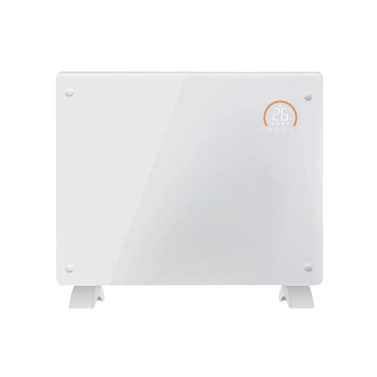 Baridi DH136 Electric Glass Panel Heater 1000W Wi-Fi Enabled White - DH136 Baridi