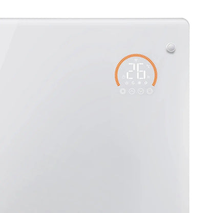 Baridi DH136 Electric Glass Panel Heater 1000W Wi-Fi Enabled White - DH136 Baridi