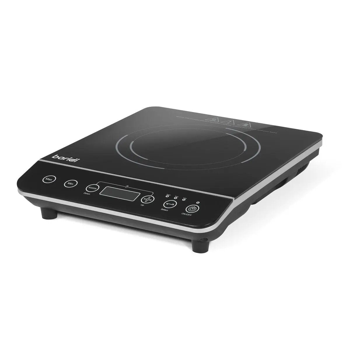 Baridi DH145 Induction Hob: Single Zone with 13A Plug 10 Power Settings 200W-2000W Touch Controls 3-Hour Timer Function Child Lock Black Baridi