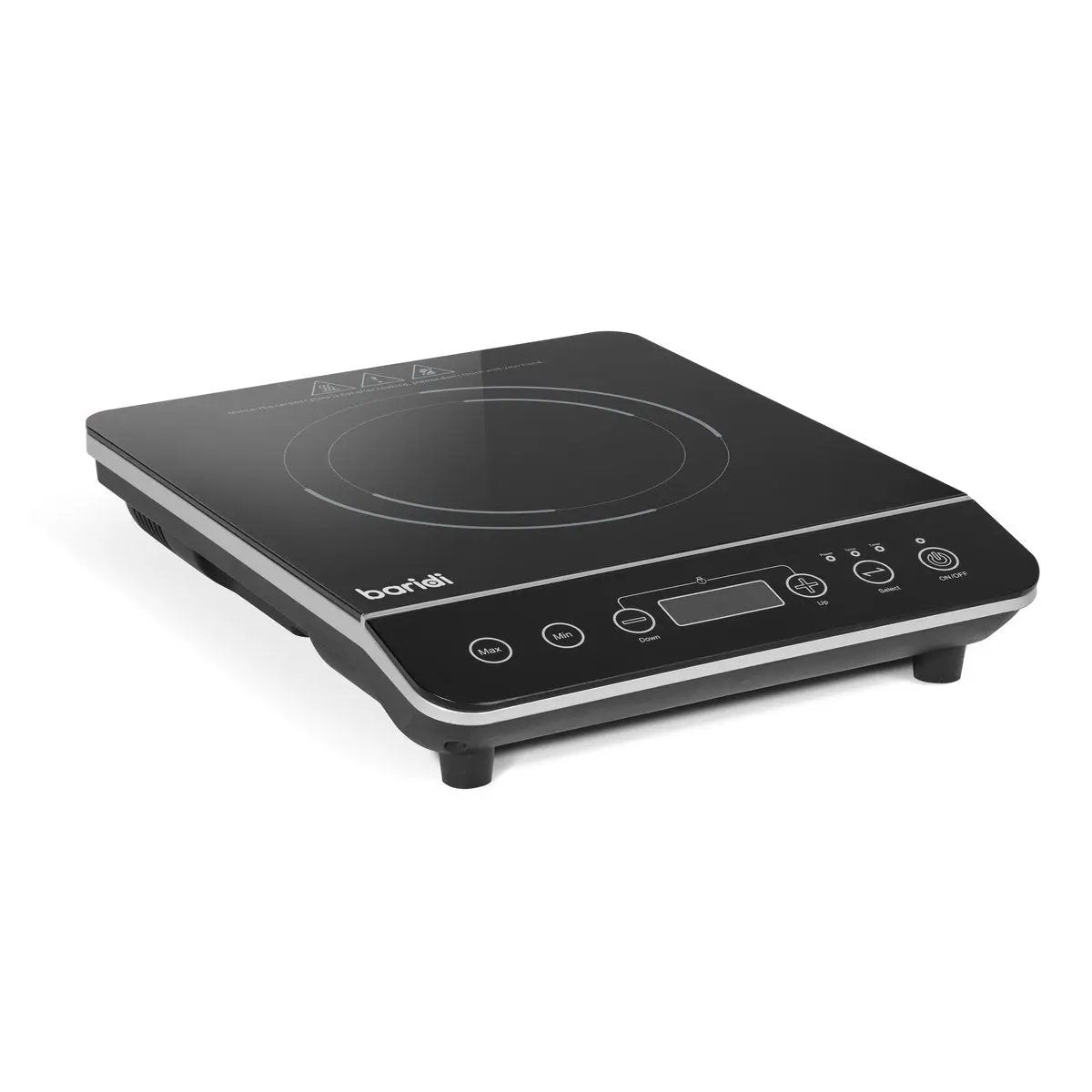 Baridi DH145 Induction Hob: Single Zone with 13A Plug 10 Power Settings 200W-2000W Touch Controls 3-Hour Timer Function Child Lock Black Baridi