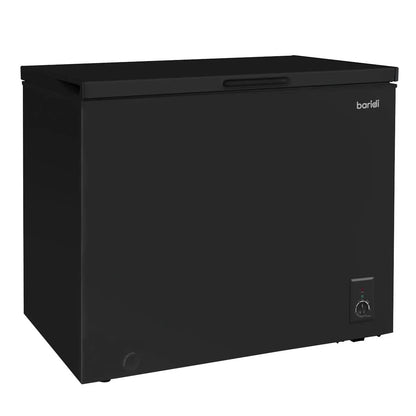 Baridi DH151 Freestanding Chest Freezer 199L Capacity Garages and Outbuilding Safe -12 to -24°C Adjustable Thermostat with Refrigeration Mode Black Baridi