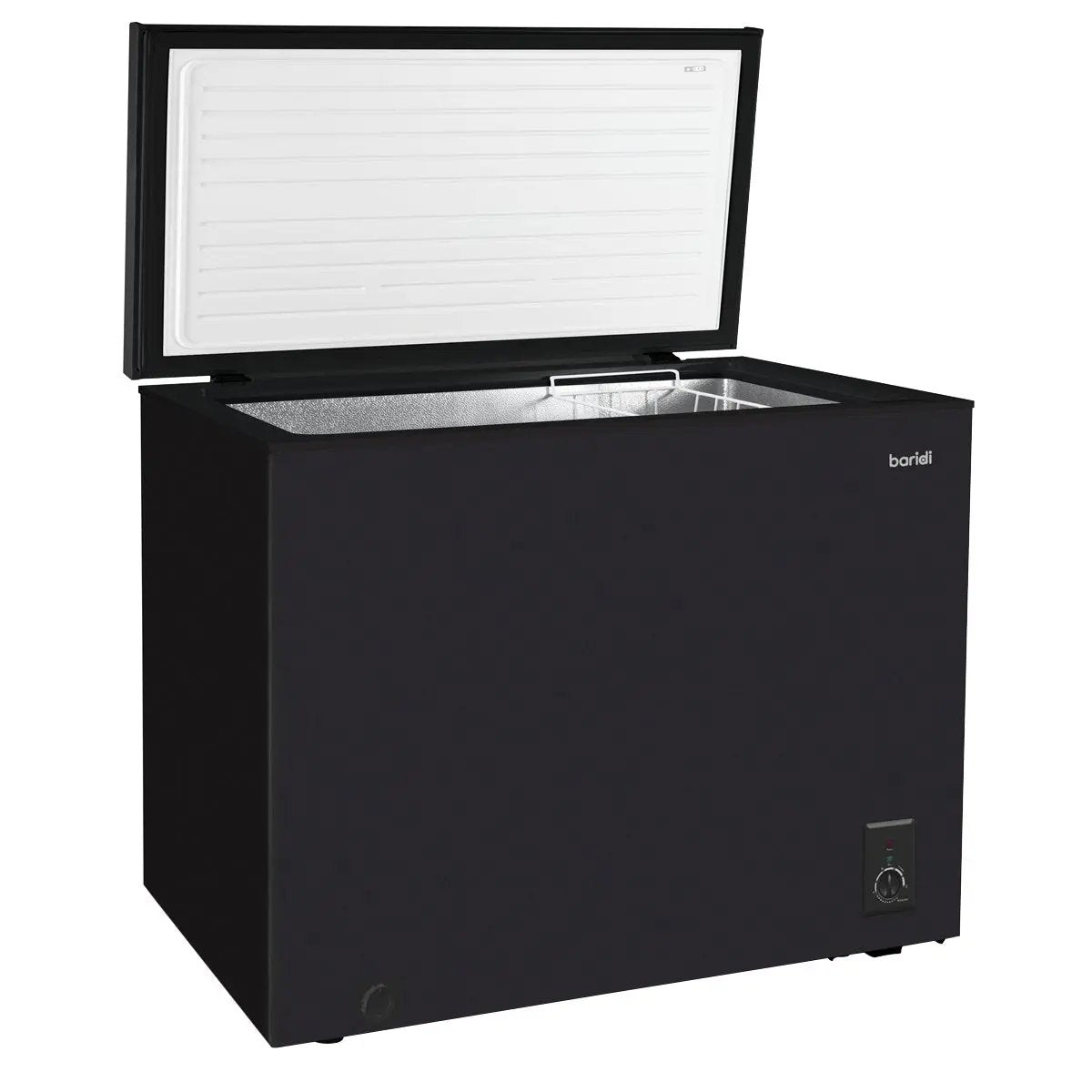 Baridi DH151 Freestanding Chest Freezer 199L Capacity Garages and Outbuilding Safe -12 to -24°C Adjustable Thermostat with Refrigeration Mode Black Baridi