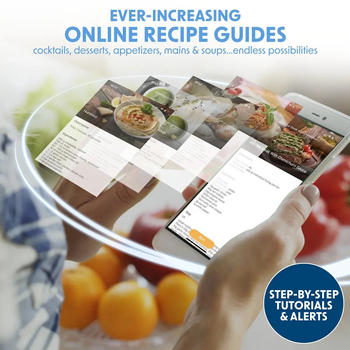 Baridi DH163 All-in-One Thermo-Cooker 18 Preset Functions App Guided Recipes Black Baridi