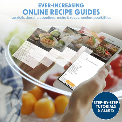 Baridi DH163 All-in-One Thermo-Cooker 18 Preset Functions App Guided Recipes Black Baridi