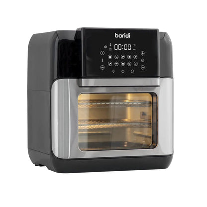Baridi DH170 Air Fryer & Rotisserie 10 Preset Programs 1500W 12L Black & Silver Baridi