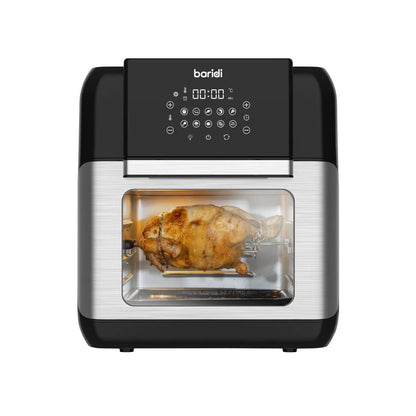 Baridi DH170 Air Fryer & Rotisserie 10 Preset Programs 1500W 12L Black & Silver Baridi