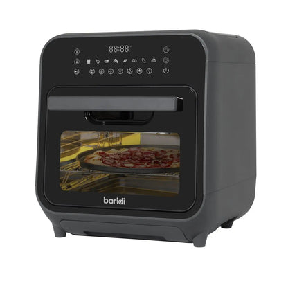 Baridi DH171 Steam Air Fryer Oven Self-Cleaning 8 Preset Programs 1635W 15L Black Baridi