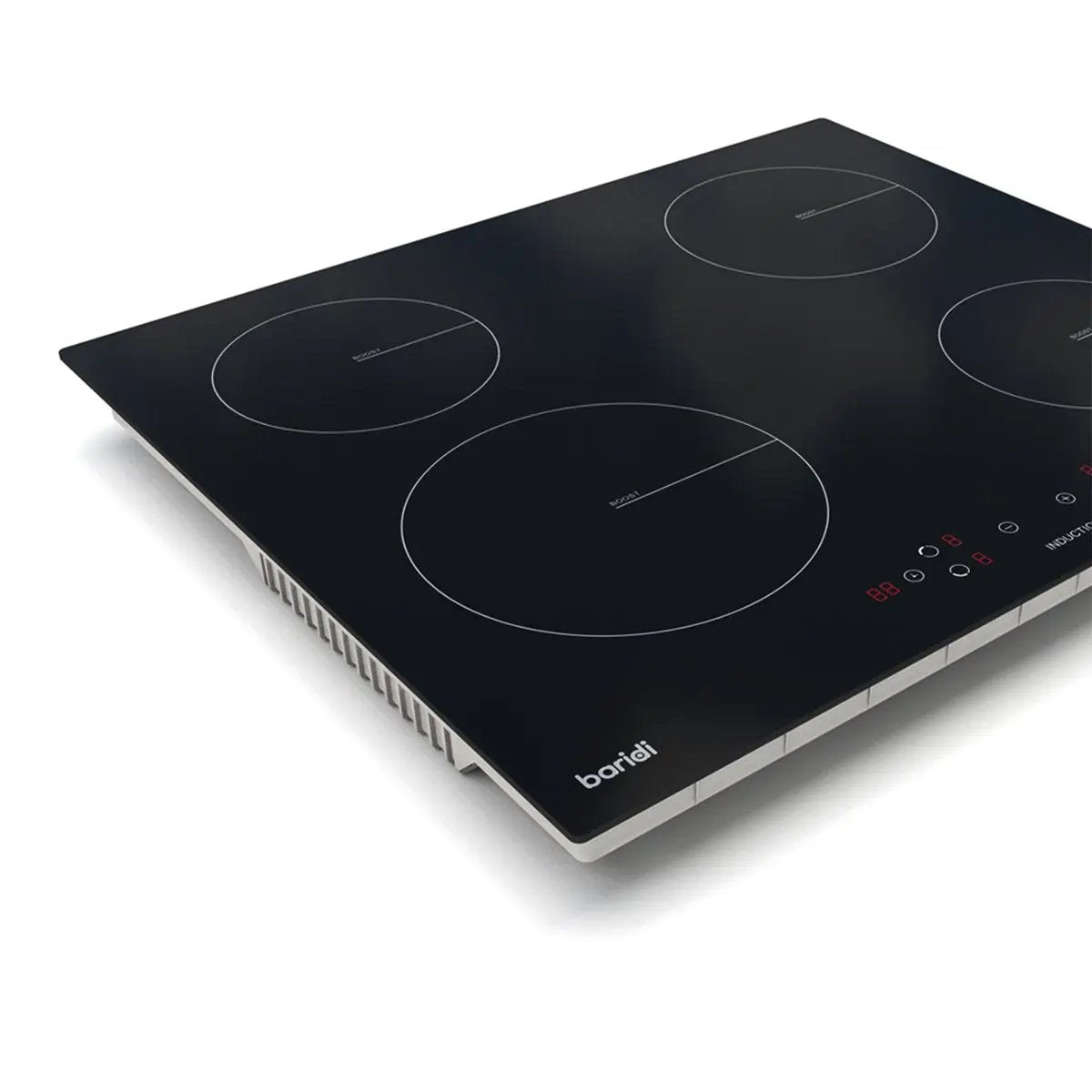 Baridi DH177 60cm Built-In Induction Hob with 4 Cooking Zones 2800W Boost Function 9 Power Levels Touch Control Timer supplied with 13A Plug Baridi
