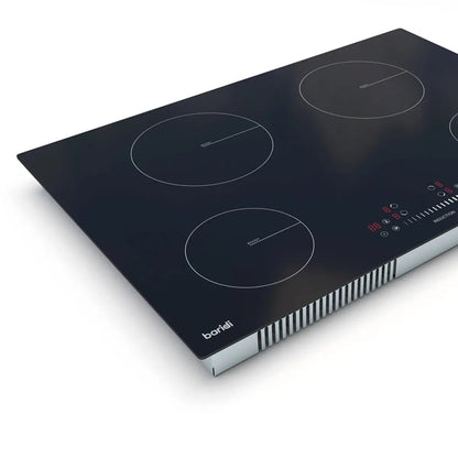 Baridi DH179 77cm Built-In Induction Hob with 4 Cooking Zones 7200W Boost Function 9 Power Levels Touch Control & Timer Hardwired Baridi