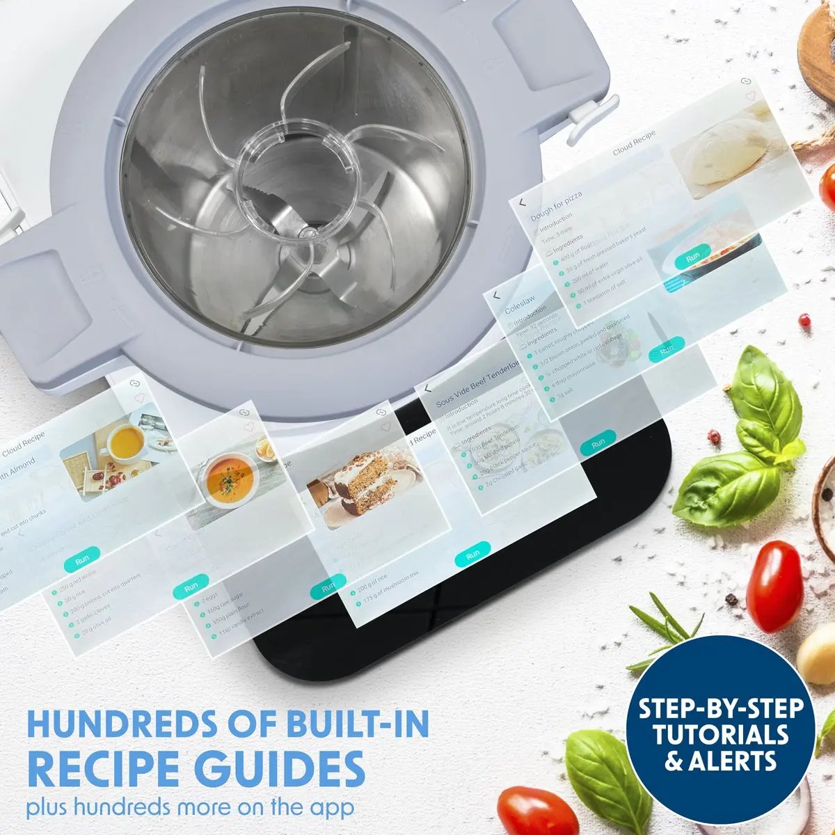 Baridi DH189 Smart Kitchen Robot Thermo-Cooker 18 Preset Functions 7” TFT Touchscreen Baridi